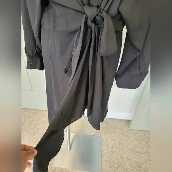 City Chic Black Sultry True Wrap Plus Size Contemporary Casual Dress(XXL/24) - Picture 7 of 10